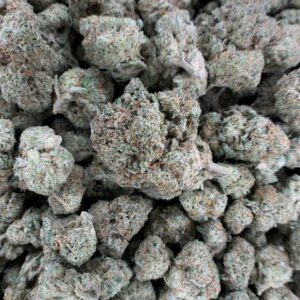 Hawaiian Shaved Ice THCa Flower packaging with lab-tested results and guaranteed potency
